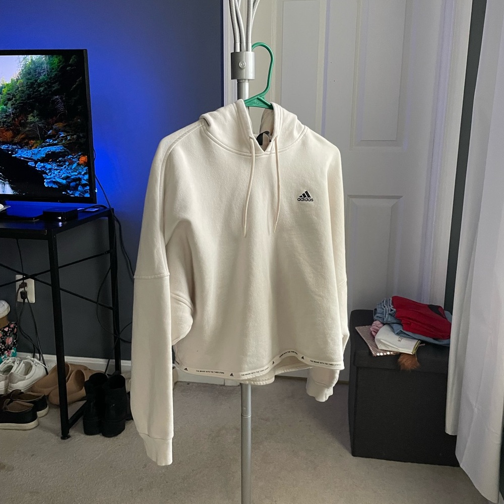 adidas White Hoodie